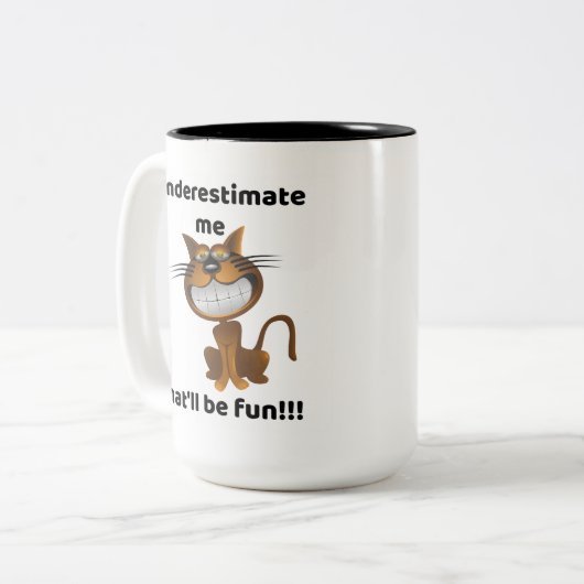 Grappige, grappige Gezegde koffie Mok (Voorkant links)