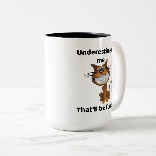 Grappige, grappige Gezegde koffie Mok (Voorkant rechts)