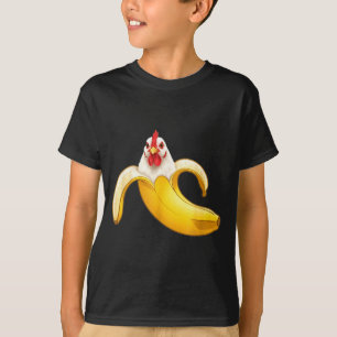 Grappige Grappige Kippenliefhebbers Banaan Jongens T-shirt