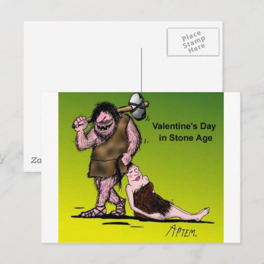 Grappige Grappige Valentijnsdag Feestdagenkaart (Voorkant / Achterkant)