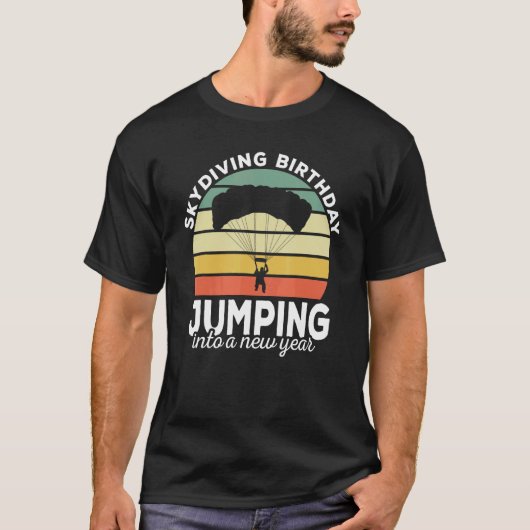 Grappige Grappige Valparachutist Retro Ontwerpen S T-shirt (Voorkant)