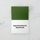 Grappige grasmaaier Cartoon - Laat het maaien ontw Kaart (Binnen)