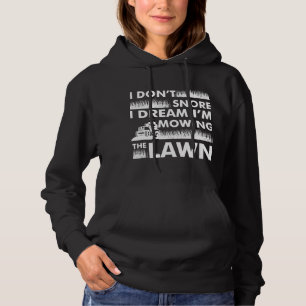 Grappige grasmaaier ik niet snurken werf werk gras hoodie