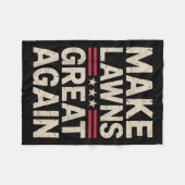 Grappige grasmaaier kunst voor mannen vrouwen gras fleece deken (Voorkant (Horizontaal))