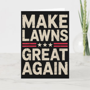 Grappige grasmaaier kunst voor mannen vrouwen gras kaart