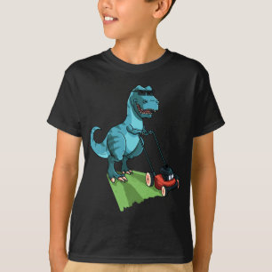 Grappige grasmaaier T-Rex tractor maaien cadeau vo T-shirt