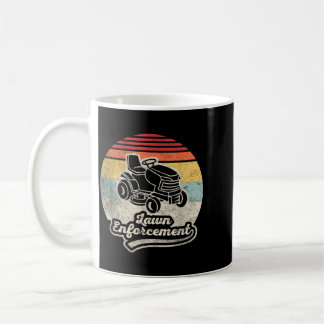 Grappige Grasveld Handhaving Maaien Retro Vintage Koffiemok