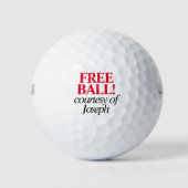 Grappige gratis bal gepersonaliseerde golfballen (Voorkant)