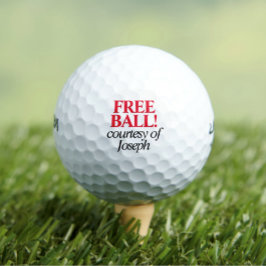 Grappige gratis bal gepersonaliseerde golfballen