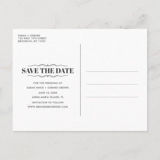 Grappige Gratis Cake Trouwfoto Save the Date Aankondigingskaart (Achterkant)