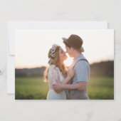 Grappige Gratis Drankjes Moderne Foto Huwelijk Save The Date (Achterkant)