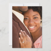 Grappige Gratis Drinken Bloemen Foto Bruiloft Save The Date (Achterkant)