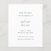 Grappige Gratis Drinken Budget Save the Date (Achterkant)
