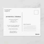 Grappige Gratis Drinken Typografie Save the Date Z Briefkaart (Achterkant)