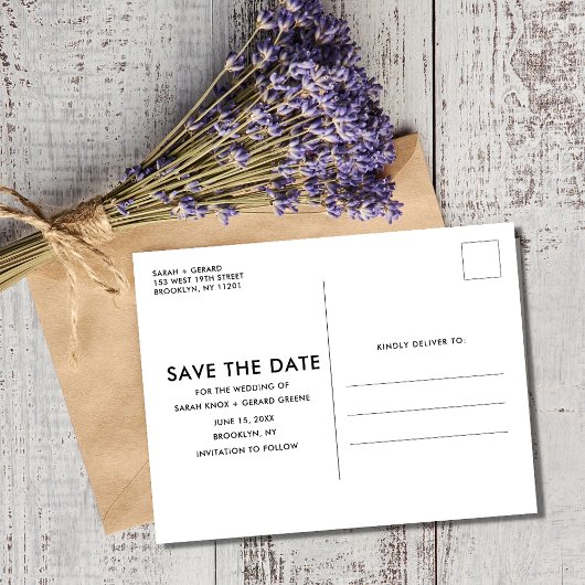 Grappige Gratis Foto Bruiloft Save the Date Aankondigingskaart