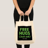 Grappige gratis knuffels vraag het gewoon aan fami tote bag (Voorkant (product))