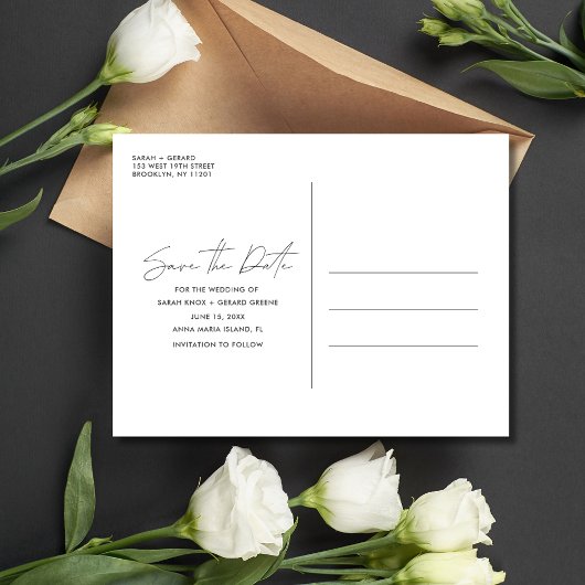 Grappige gratis taart bruiloft foto save the date aankondigingskaart