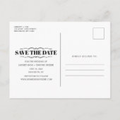 Grappige Gratis Taart Trouw Save the Dates Aankondigingskaart (Achterkant)