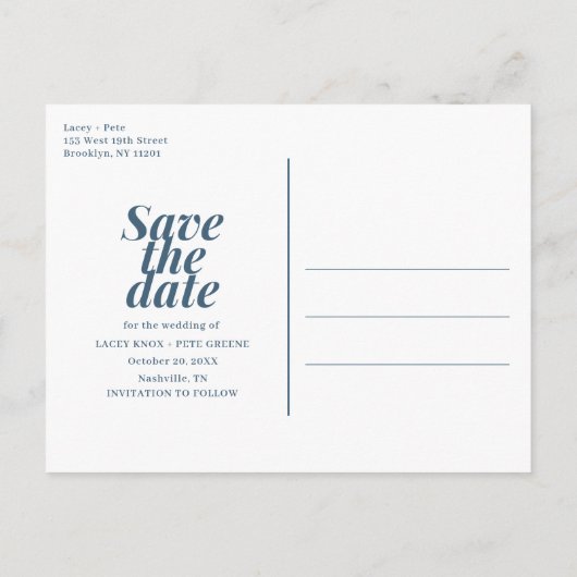 Grappige Gratis Taart Wildbloemen Bruiloft Save th Aankondigingskaart (Achterkant)