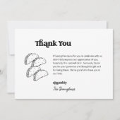 Grappige gratis tacos bruiloft dank u kaart (Voorkant)