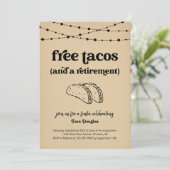 Grappige Gratis Tacos & een Uitnodiging voor een P (Staand voorkant)