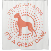 Grappige Great Dane douchegordijn (Voorkant)