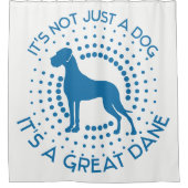 Grappige Great Dane douchegordijn (Voorkant)