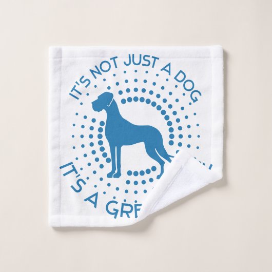 Grappige Great Dane Douchegordijn Washandje (Wasdoekje)