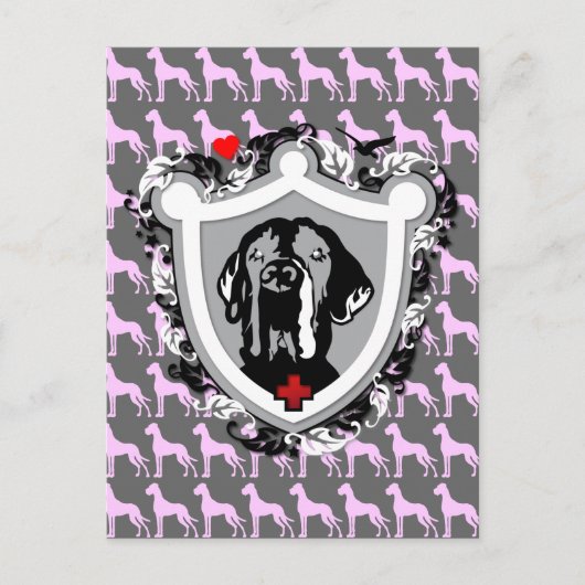 Grappige Great Dane Ilios Briefkaart (Voorkant)