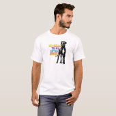 Grappige Great Dane Saluut T-shirt (Voorkant volledig)