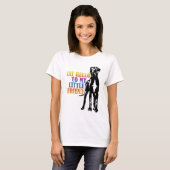 Grappige Great Dane Saluut T-shirt (Voorkant volledig)