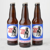 Grappige Great Dane Winnaar Wijn Bier Etiket (Flessen)