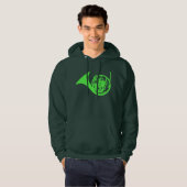 Grappige Greenhorn Visserij Hoodie (Voorkant volledig)