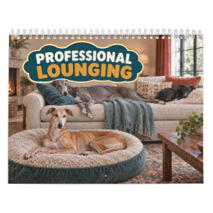 Grappige Greyhound Professionele Luieren Kalender