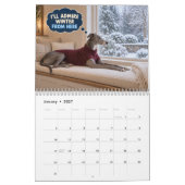 Grappige Greyhound Professionele Luieren Kalender (Jan 2027)