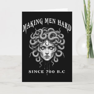 Grappige Griekse mythologie Medusa maakt mannen ha Kaart