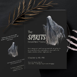 Grappige griezelige gotische horror Halloween kost Kaart