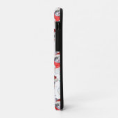 Grappige grijze en witte tabby kat Kerstmis Case-Mate iPhone Case (Achterkant/links)
