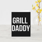 Grappige Grill Daddy Bbq En Roken Voor Vaderdag Kaart (Gele Bloem)