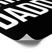 Grappige Grill Daddy BBQ en roken voor Vaderdag Poster (Hoek)