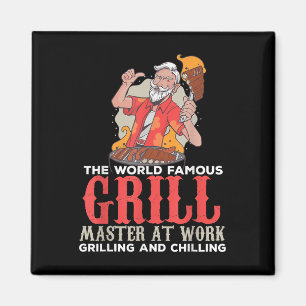 Grappige Grill Master BBQ Lovers Foodies Chef gero Magneet
