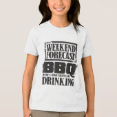 Grappige Grill Meester Chef Grillend Barbecue Lief Tri-Blend Shirt (Voorkant)