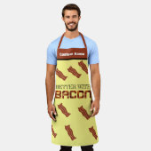 Grappige grillen Schorten, varkensvlees BBQ beter Schort (Gedragen)