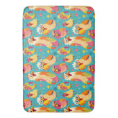 Grappige grillige Cartoon Abstracte kippen Badmat (Voorkant Verticaal)