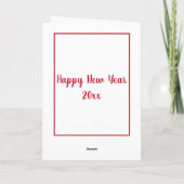 Grappige grillige hulst rendier non foto Vakantie Feestdagen Kaart (Achterkant)