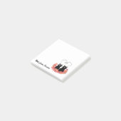 Grappige grillige kat liefde paar gepersonaliseerd post-it® notes (Schuin)