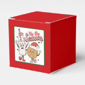 Grappige grillige kerst gunstbox bedankdoosjes (Voorkant Zijde)