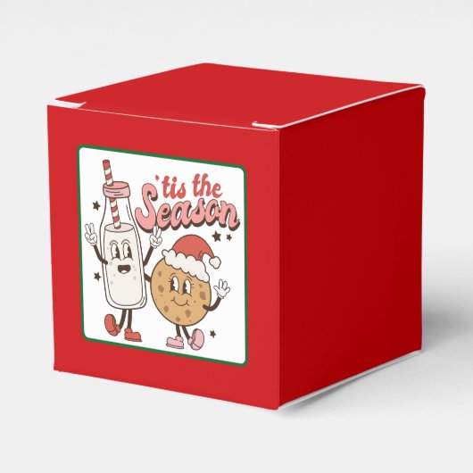 Grappige grillige kerst gunstbox bedankdoosjes (Voorkant Zijde)