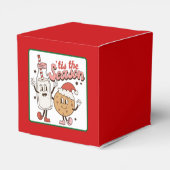 Grappige grillige kerst gunstbox bedankdoosjes (Achterkant)