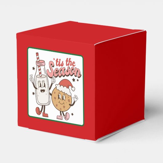 Grappige grillige kerst gunstbox bedankdoosjes (Achterkant)